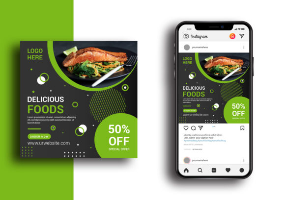 Delicious Burger Social Media Post Templates