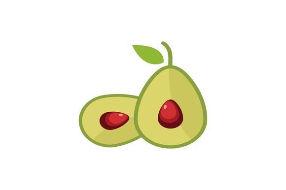 Elevate Your Designs with a Premium Avocado Icon Illustration Vector