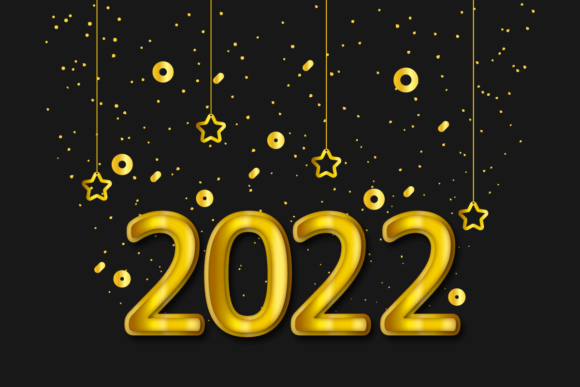 Elevating Celebrations with Premium Happy New Year 2022 Lettering Typography and Vector Art