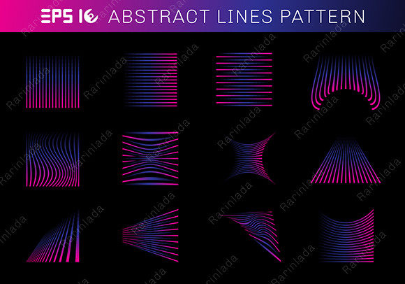 Elevating Digital Design with High-Resolution Abstract Line Patterns