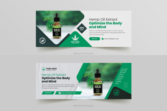 Evaluating the Hemp Product CBD Oil Social Media Banner Template for Digital Marketing