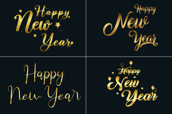 Golden Happy New Year Calligraphy: A Guide to Design and Application