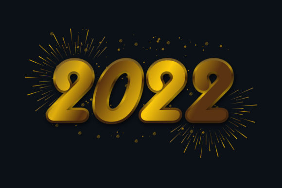 Integrating Happy New Year 2022 Text Typography into Professional Design Workflows