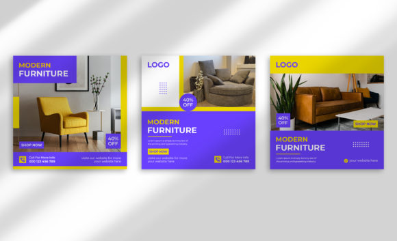 Integrating Modern Furniture Sale Social Media Post Templates into Your Marketing Workflow