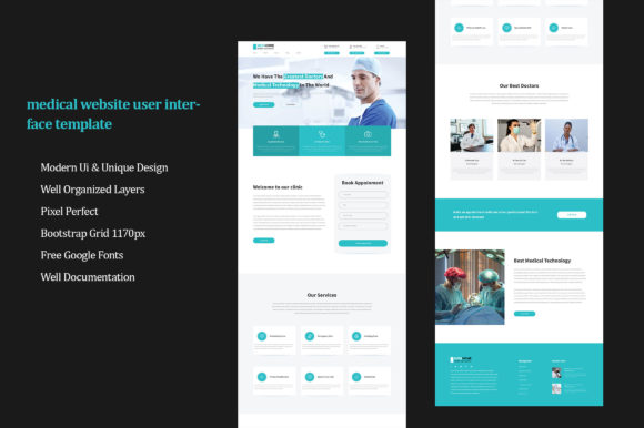 Mastering the Medical Website User Interface Template