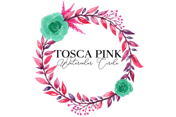Tosca Pink Watercolor Circle Pattern: A Versatile Design Asset
