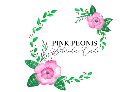 Unveiling the Artistic Potential of Pink Peonis Watercolor Circle Designs
